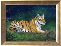 tiger&#039;s dinner time